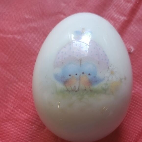 Vintage  Mini Bluebird Vase and Egg - Picture 8 of 12